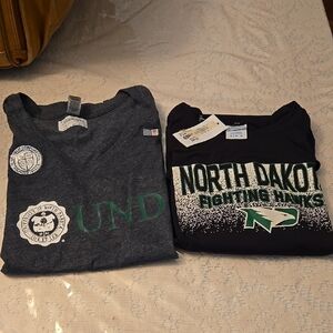 New UND  Gray and Black T-Shirts Bundle Size Medium